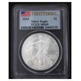 2010 MS69 American Eagle Silver Dollar *1st Strike