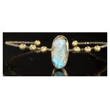 Antique Style Turquoise Cuff Bracelet