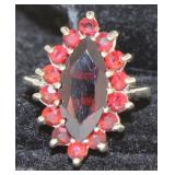 Marquise Cut 4.50 ct Garnet Cocktail Ring