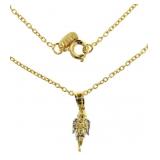 14kt Gold Cherub Angel Pendant