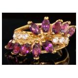 Beautiful Amethyst Fashion Pinkie Ring