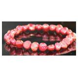 Genuine Red Pearl Stretch Bracelet