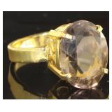 Oval 18.60 ct Genuine Smoky Quartz Solitaire