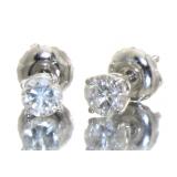 14kt Gold Brilliant 1/2 ct Diamond Stud Earrings