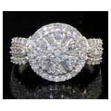 10kt Gold Brilliant 1.00 ct Diamond Designer Ring