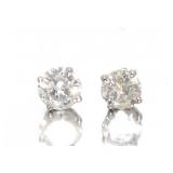14kt Gold Brilliant 1/2 ct Diamond Stud Earrings