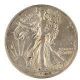 1940 BU Walking Liberty Silver Half Dollar