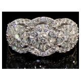 10kt Gold Brilliant 1.50 ct Diamond Designer Ring