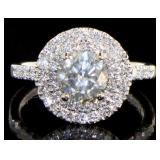 14kt Gold Round Brilliant 1.80 ct Diamond Ring