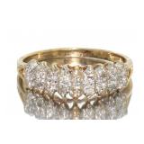 10kt Gold Diamond Evening Ring