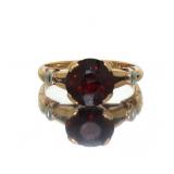 14kt Gold Natural Garnet Estate Ring