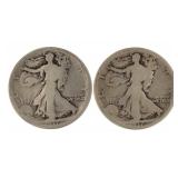 1917-S & 1917-D Walking Liberty Silver Half Dollar