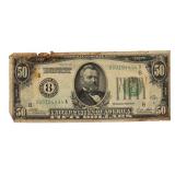 Series 1928 Green Seal $50 Federal Reserve Note