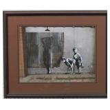 Peeping Boys By Graffiti Artist Banksy