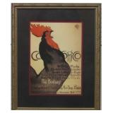 Cocorico Rooster By Steinlen