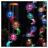 Solar Power Sun Wind Chime