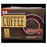 24 Single Cup Capsules Medium Roast Coffee