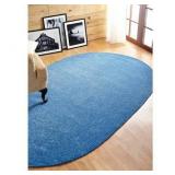 22 in x 40 in Chenille Blue Rug (50.00 MSRP)