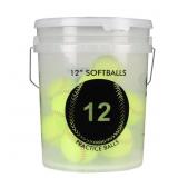 New Bucket of 12 Softballs MSRP 43.92