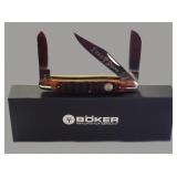 German Tree Brand Boker Jigged Bone Stockman