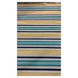 8 x 10 Mohawk R8-G Striped Indoor/Outdoor Rug