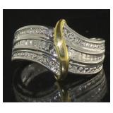 Diamond Accent Two Tone Dinner Ring