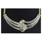 Elegant 1/2 ct Natural Diamond Evening Necklace