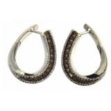 Quality 1/2 ct Natural Chocolate Diamond Earrings