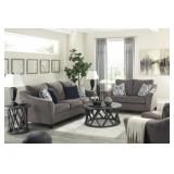 Ashley 45806 Nemoli Slate 92" Sofa & Love Seat