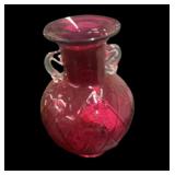 Beautiful Fenton Cranberry Vase