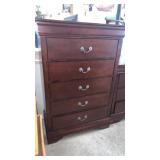 Louis Philippe Cherry Highboy Chest