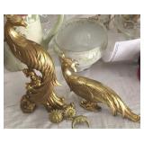 (5) PCS Gold Peacocks