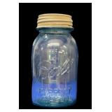 Antique #8 Ball Mason Jar