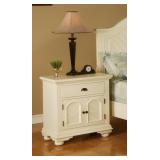 Elements Brook White Night Stand