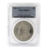1882 MS63+ Carson City Morgan Silver Dollar