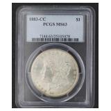 1883 MS63 Carson City Morgan Silver Dollar