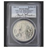 2001-D MS69 US Mint Buffalo One Silver Dollar