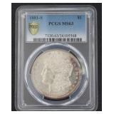 1881 San Francisco MS63 Morgan Silver Dollar