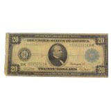 Series 1914 Large $20 Federal Reserve Note