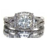 14kt Gold 1.45 ct Diamond Bridal Set