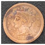 1856 Braided Hair Copper Large Cent
