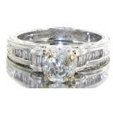 14kt Gold Brilliant 1.34 ct Round Diamond Ring