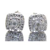 Cushion Cut Diamond Earrings