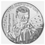 One Ounce: Trumpinator .999 Fine Silver Coin
