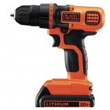 Black & Decker 20 Volt Lithium Drill