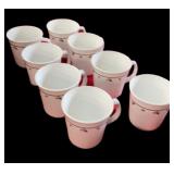 Set of 8 Corning Coffee Cups