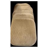 6 Tan Chair Cushions