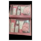 (2) New Olivia Trace Rose 5 Pc Bath Set