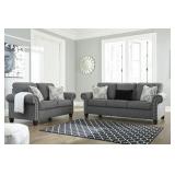 Ashley 78701 Charcoal 91" Sofa & Love Seat