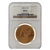 1904-S MS62 Liberty Head $20.00 Gold Double Eagle